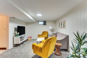 Living Room | 2-Story Home | Free WiFi | Central A/C & Heating