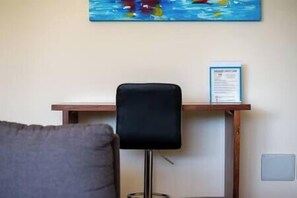Dedicated workspace for productivity & relaxation in paradise condo.