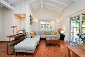 Seamless indoor-outdoor living with sliding doors leading to your serene patio.