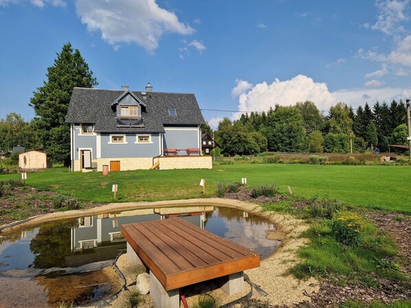 Sky, Cloud, Plant, Water, Property, Nature, Tree, Building, Natural Landscape, House