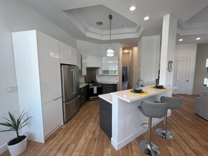 Simple fully equipped kitchen