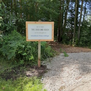 Right this way to our Woodland Pines Cottage lake access point, located just one mile away from our home!