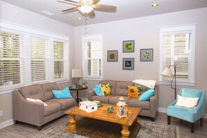 This highly praised home offers forest views, unbeatable comfort, and thoughtful Pottery-Barn-like design