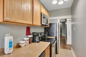 Fully stocked kitchen