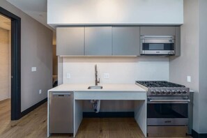 Kitchen w/ Accessible Sink and Viking Range