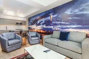 Living room w/ Room & Board Furniture
