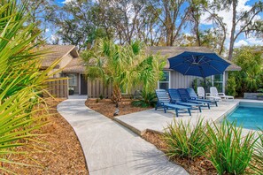 Front Yard with Private Pool & Hot Tub