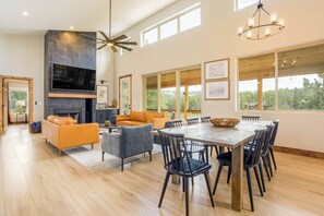 This beautiful modern open floor plan awaits you on the upper level