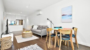 Modern CBD living space.