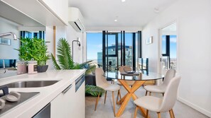 Kitchen and dining area