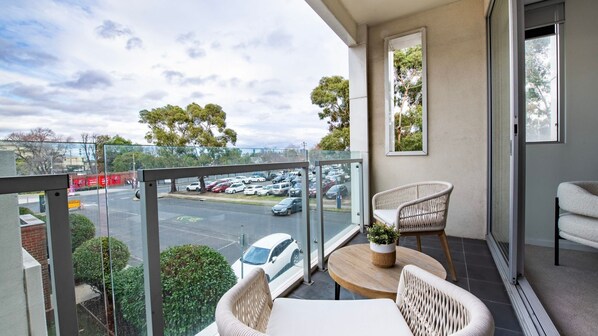 Street view from balcony