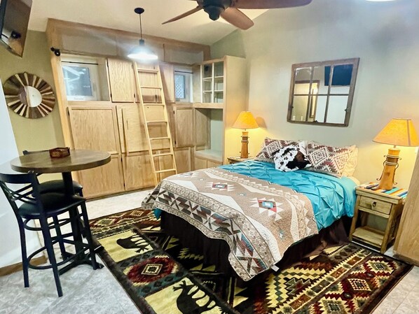 Relax and unwind in this cozy southwestern studio suite.