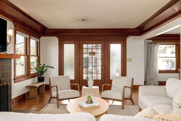 Reading area with natural lighting