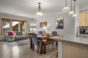 Dining space with seating for 6
