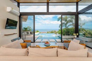 Living Room upstairs - Relax with this stunning ocean view