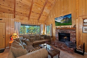 Living Room with Fireplace