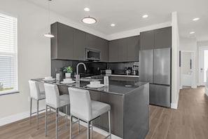 Modern Kitchen with Bar Seating