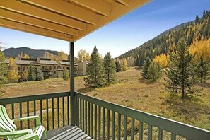 Beautiful, private views from the large balcony.