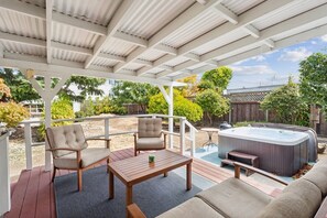 House, Porch, Tub, Hot Tub, Chair