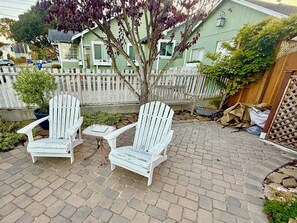 Enjoy a morning coffee in the sun.