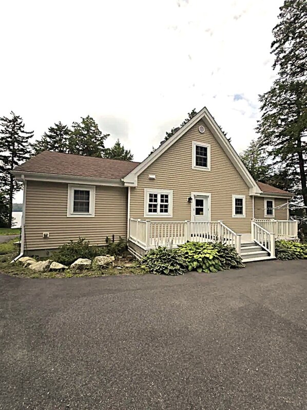 Driveway/roadside view of the house