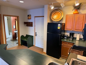 Full kitchen and entry