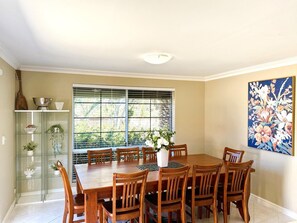 Dining table seats 10