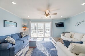 Living Room | 1st Floor | Smart TV | Open Floor Plan | Deck Access