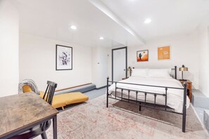 A minimalist, spacious and cozy bedroom