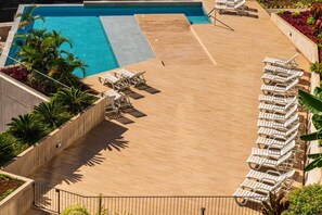Experience a tranquil poolside escape in Madeira, perfect for restful days and timeless afternoons.