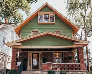 House color proudly designed by a 78 year old local historian and architect. 