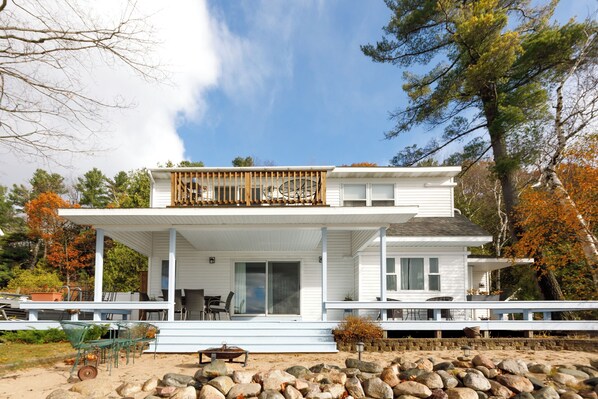 Imagine spending your days relaxing on the deck, taking in the stunning lake views.