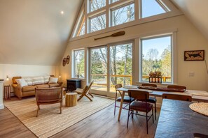 Open concept living room/dining room.