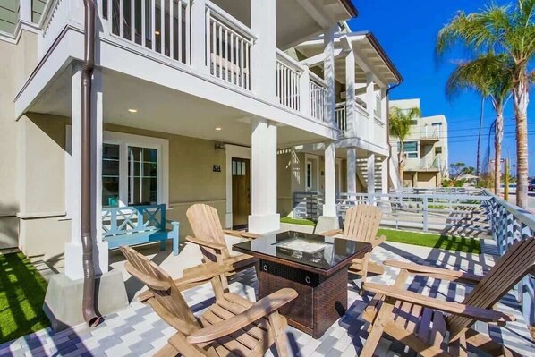 Your own private patio with fire pit
