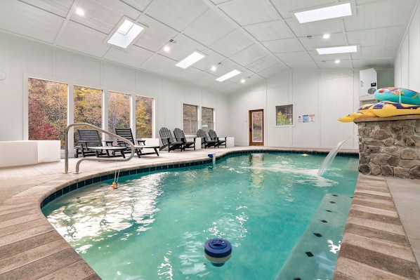 private indoor heated saltwater pool