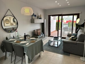 Outdoor dining area