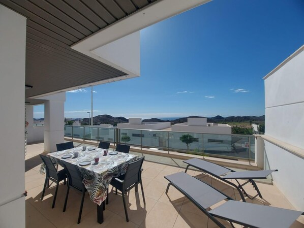 Outdoor dining area