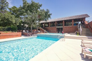 Sparkling community pool