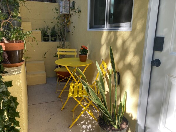 Private patio 
