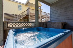 Unwind in the bubbly Hot Tub.