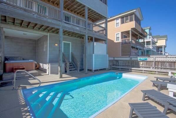 Take a dip in the Private Pool!