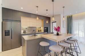 Kitchen and dining area