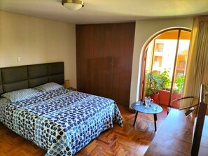 main room, one king bed