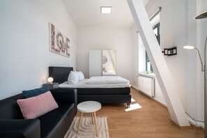 Ferienwohnung SeaLove in Malchow offener Wohn- und Schlafbereich