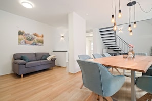 Ferienhaus Landhus Alt Schwerin offenener Wohnbereich