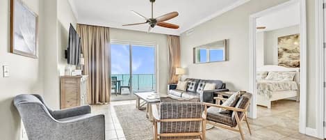 Gulf front living room