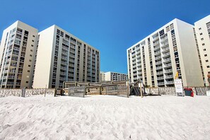 Shoreline Towers from the beach 