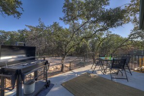 Watch the sun come up with a hot cup of coffee from the back deck.
