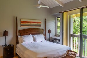 King Sized Bed in Primary Bedroom for a Restful Sleep