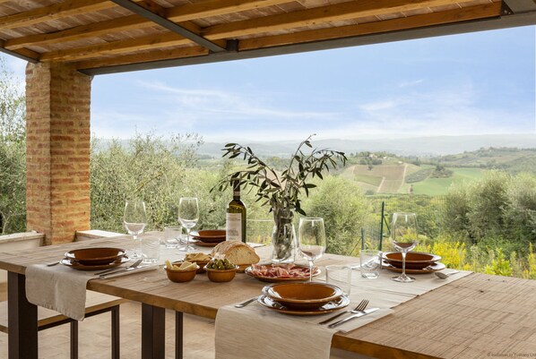 Eating al-fresco with these views is a balm for the soul